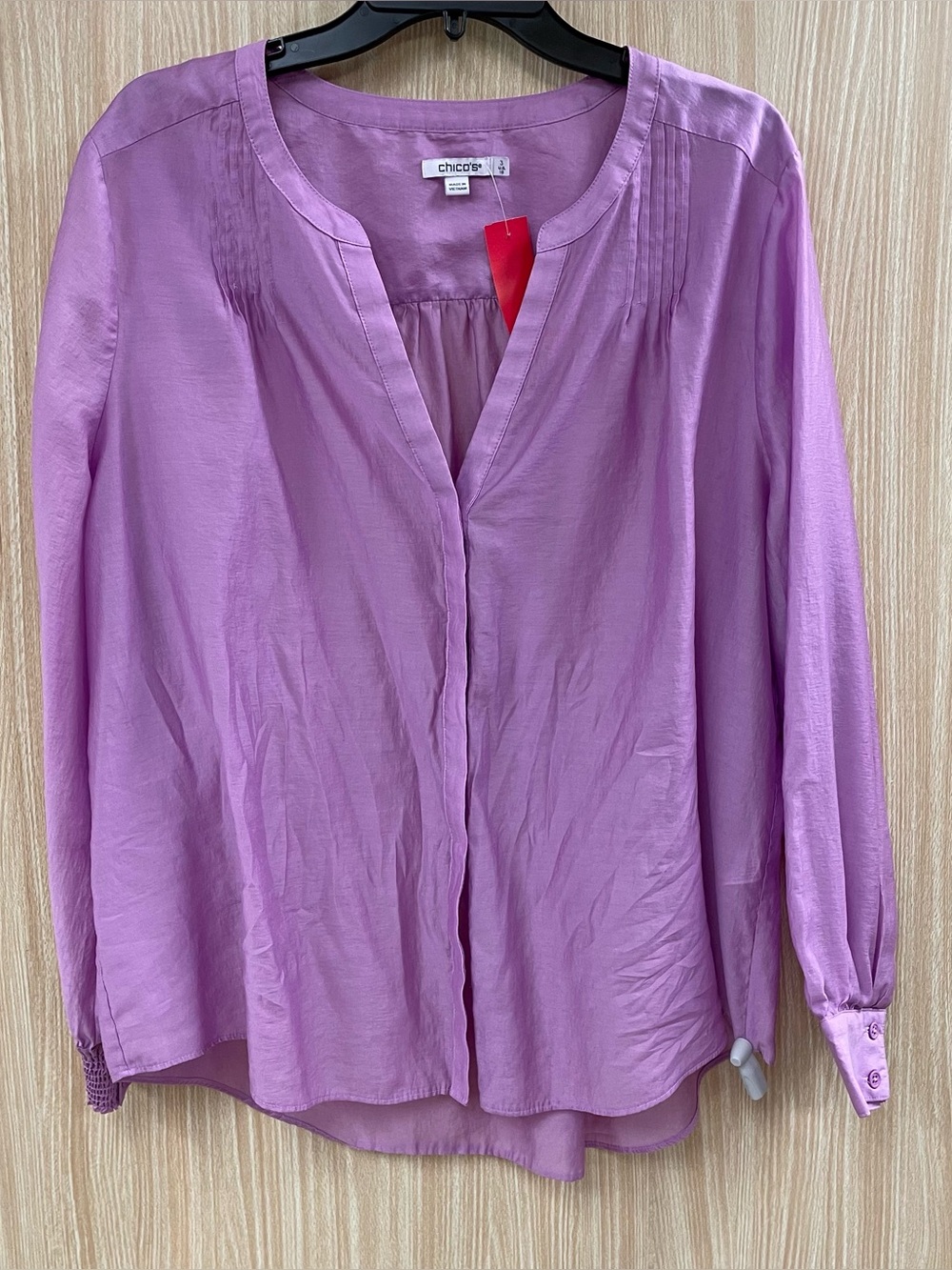 Chico's Purple Hi Low blouse Size 16